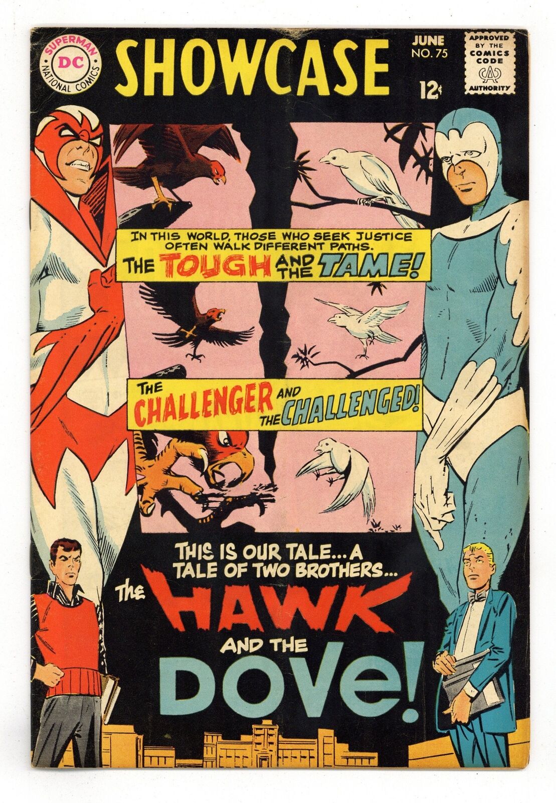 Showcase #75 GD/VG 3.0 1968 1st app. Hawk and Dove