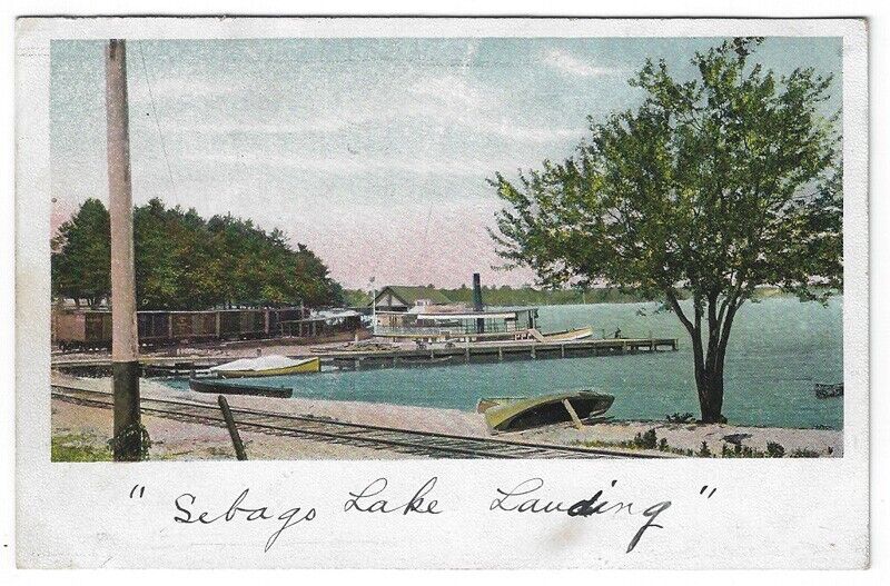 Sebago Lake, Maine, Vintage Private Mailing Card View of  \