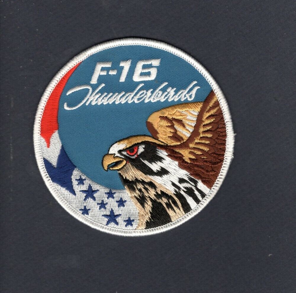 USAF THUNDERBIRDS F-16 Fighting Falcon Swirl Demo Team Squadron Patch