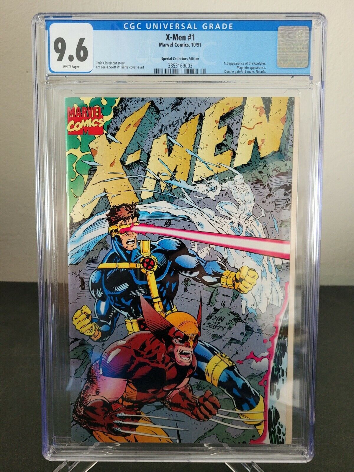 X-MEN #1 DELUXE EDITION CGC 9.6 GRADED 1ST ACCOLYTES JIM LEE ART 1ST OMEGA RED