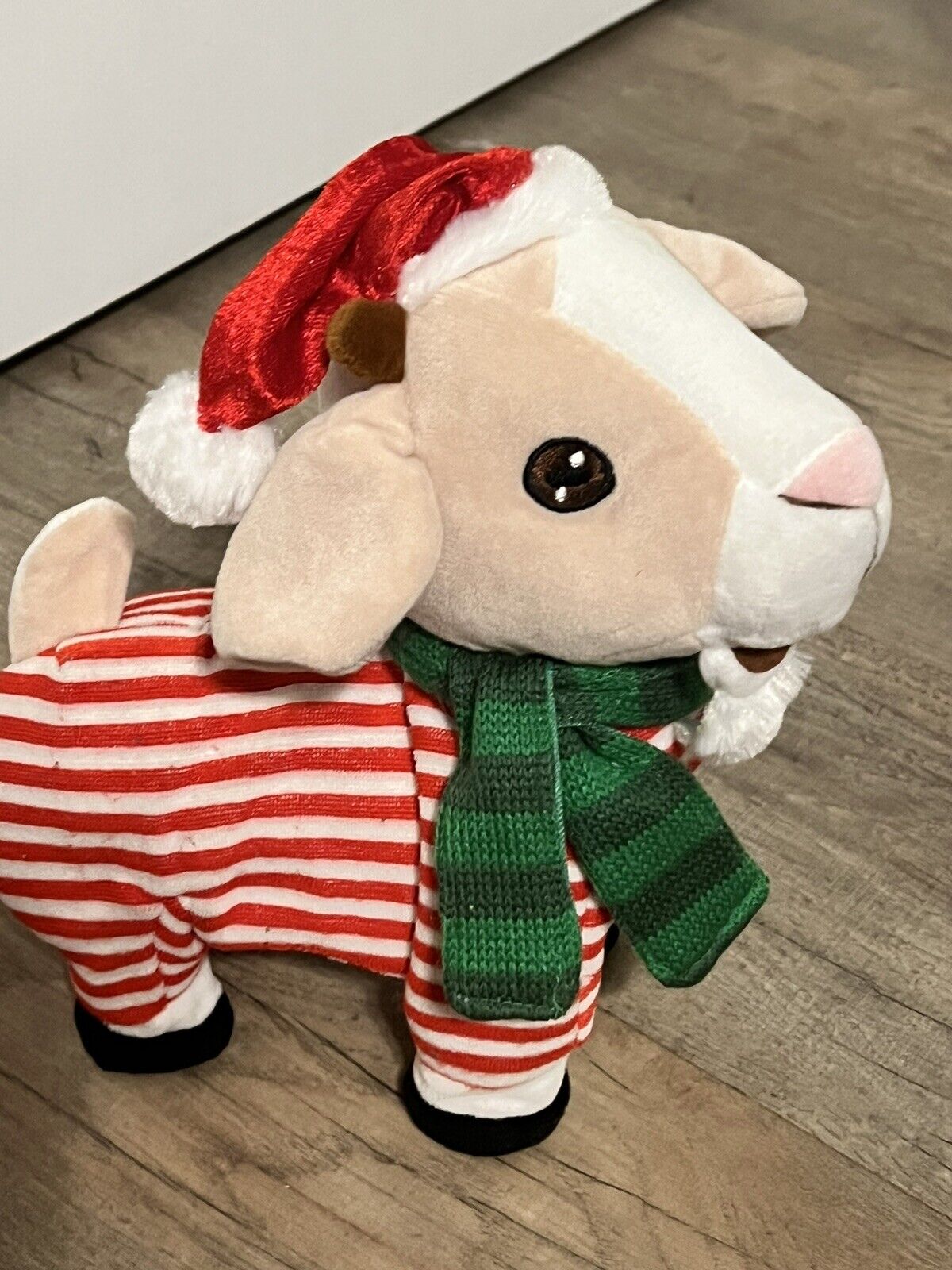 RARE Gemmy Striped Pajama Goat Sings, Screaming Christmas 2018- No Longer Dances