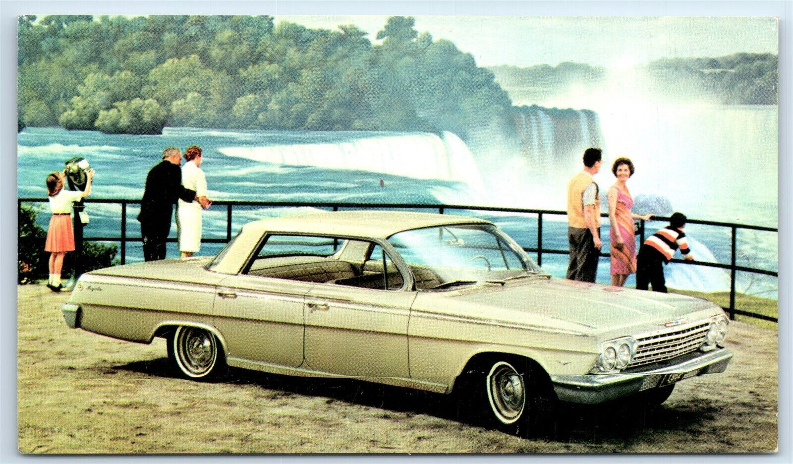 Postcard 1962 Chevrolet Impala Sport Sedan, Jim King Milwaukee WI Dealer J160