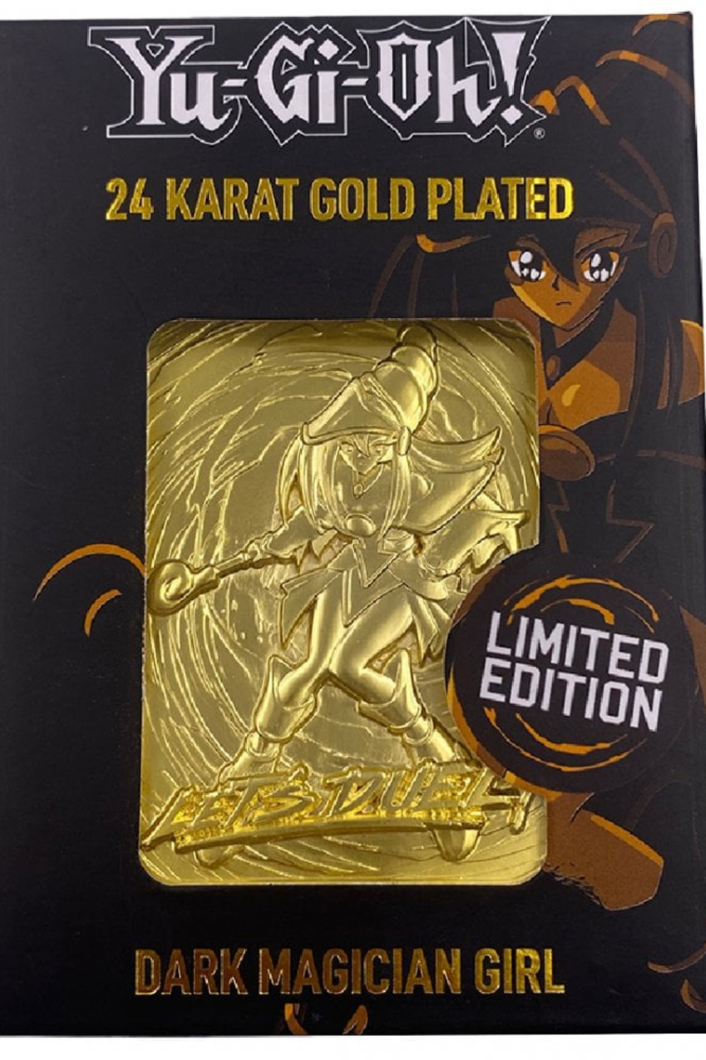 Yu-Gi-Oh - Limited Edition 24K Gold Plated Collectible - Dark Magician Girl