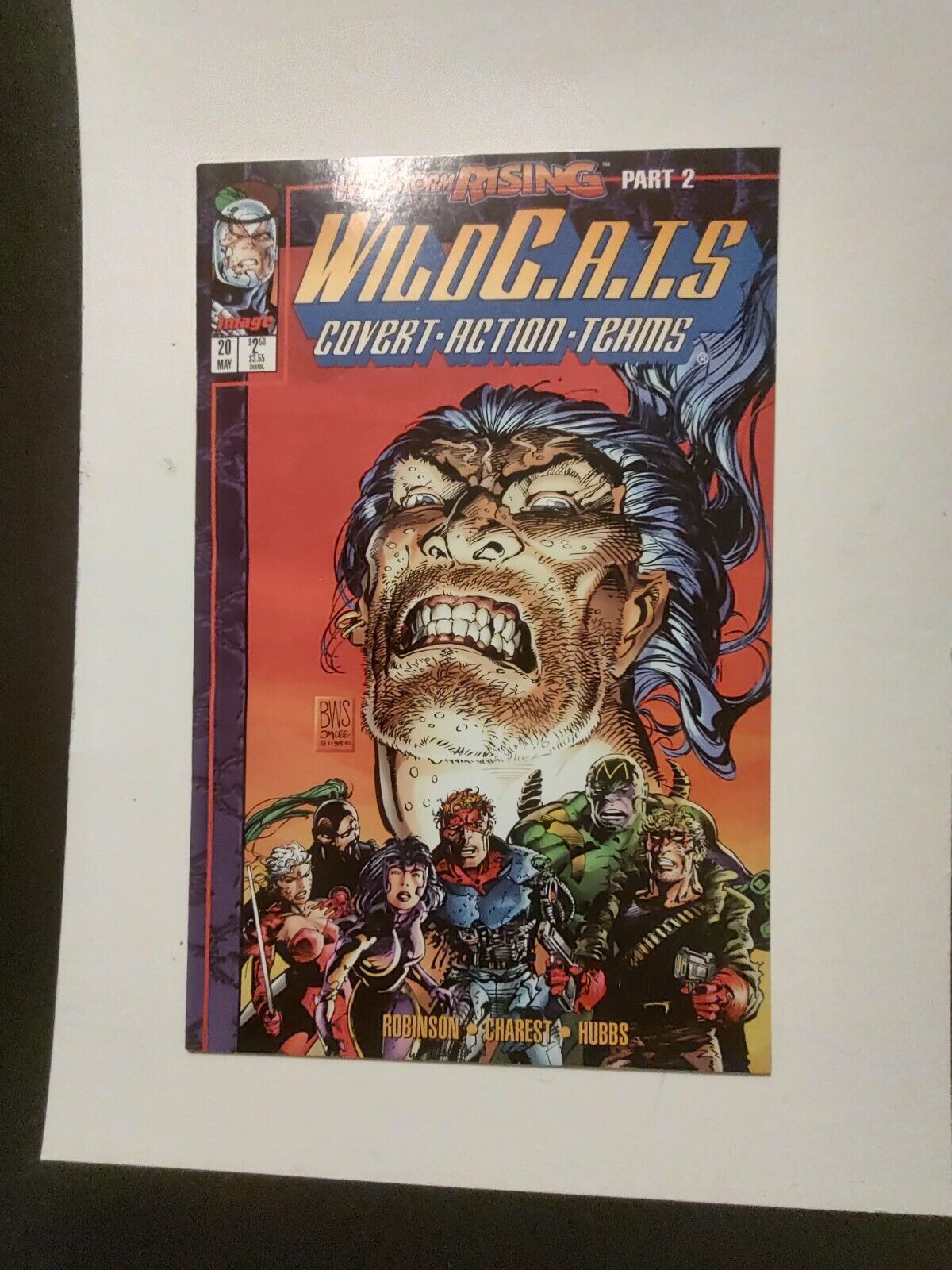 WILDCATS # 20  WILDSTORM RISING  COVER BY JIM LEE AND BARRY WINDSOR SMITH