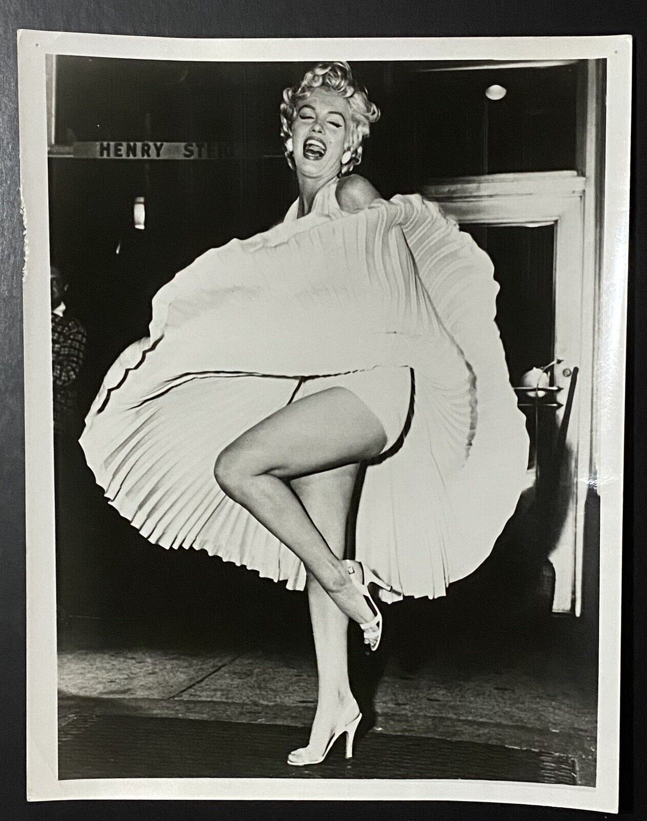 1954 Marilyn Monroe Original Photograph Seven Year Itch Stamped Candid