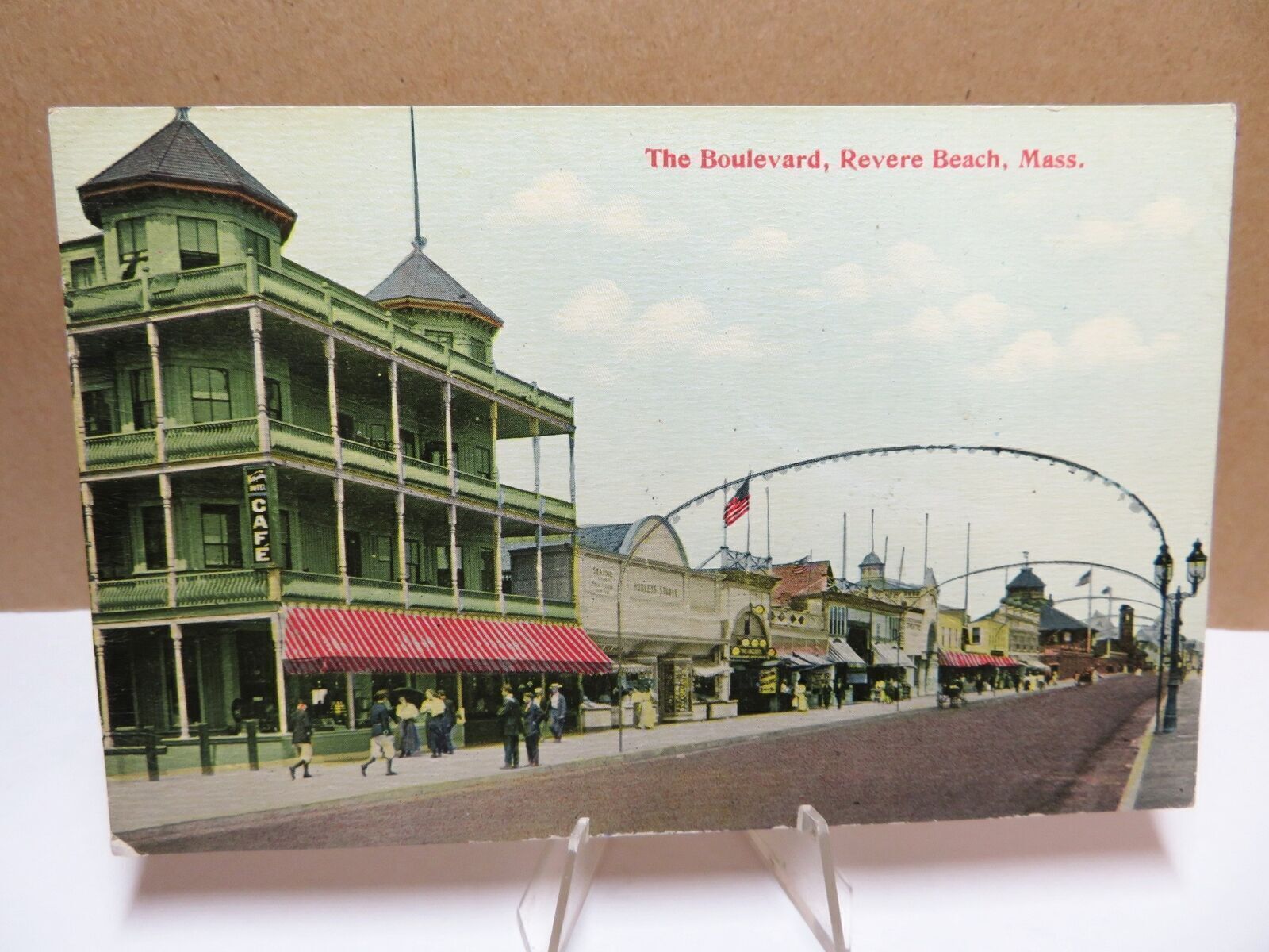 The Boulevard Revere Beach MA Postcard 1910