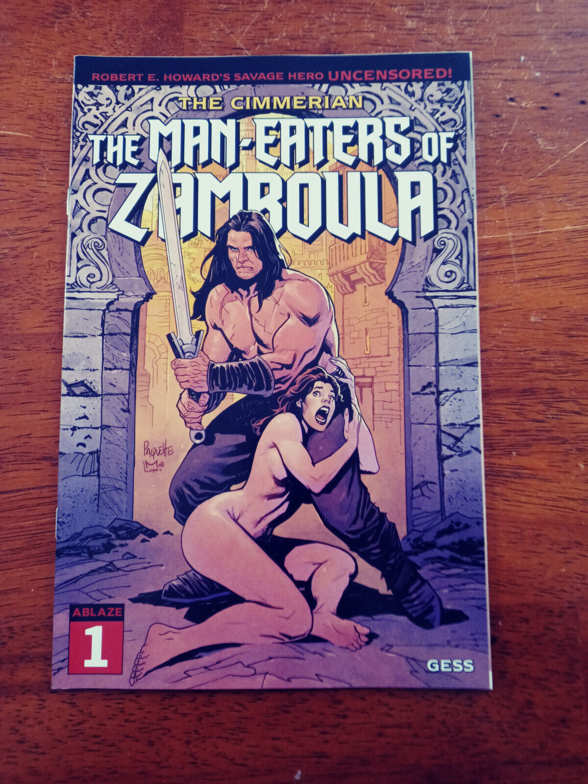 The Cimmerian: The Man-Eaters of Zamboula #1 *Ablaze Media* 2021 comic