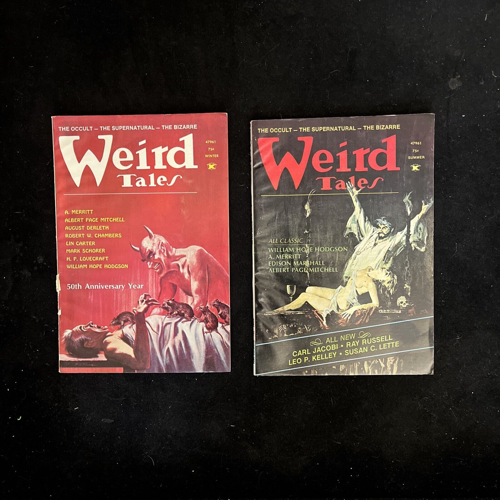 Weird Tales Pulp Magazines (lot of 2)