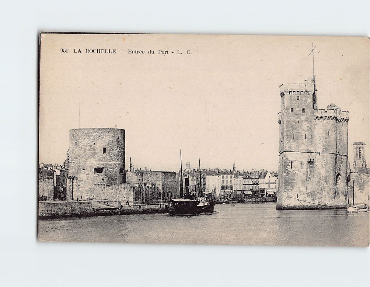 Postcard Entrée du Port, La Rochelle, France