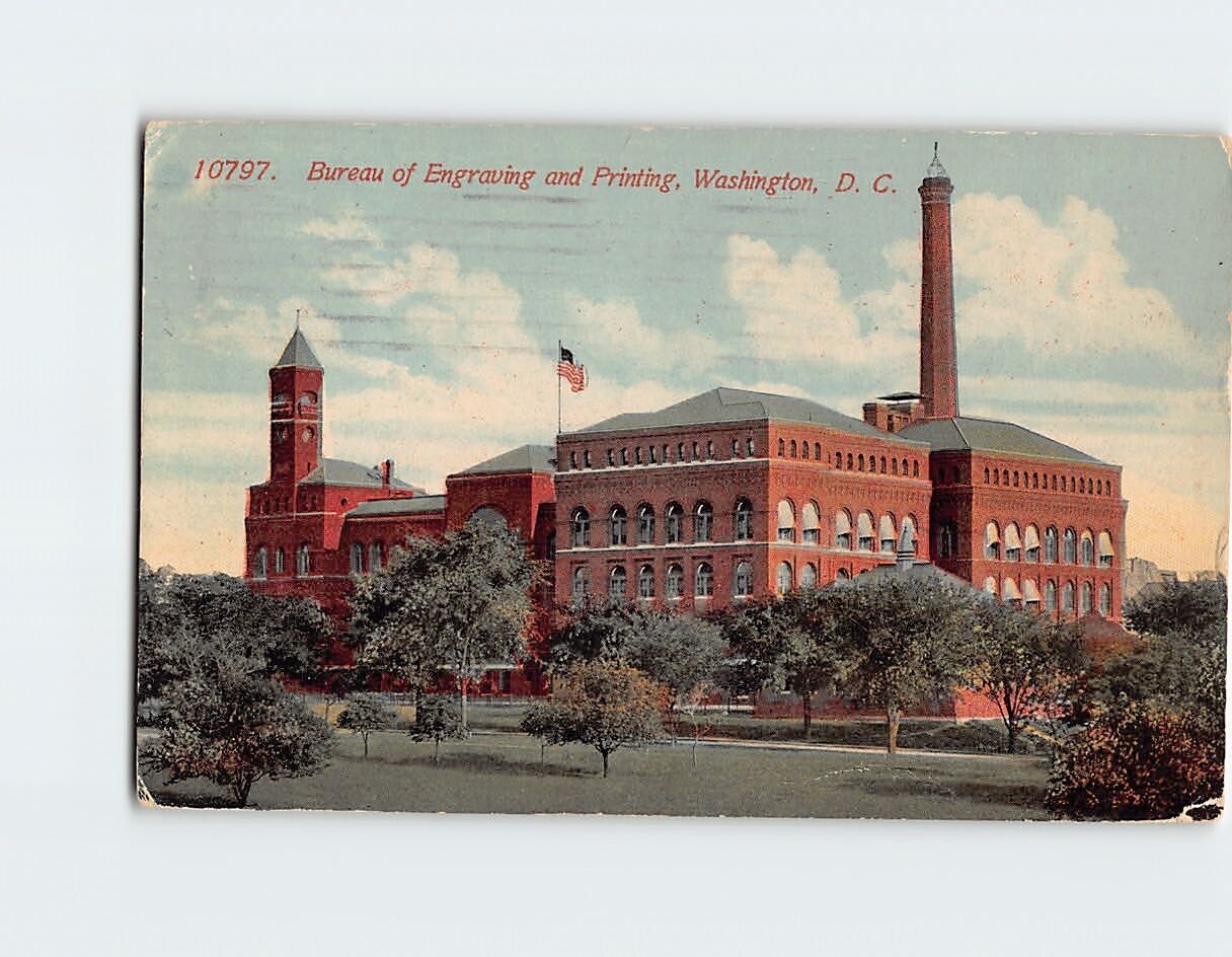Postcard Bureau of Engraving & Printing Washington DC USA
