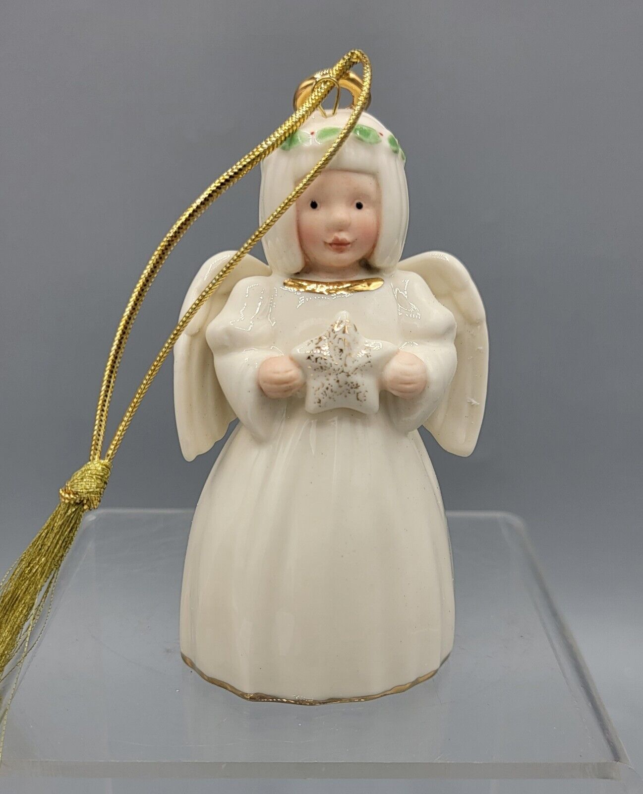 Lenox Holiday Cheer Angel Ornament 3.5\