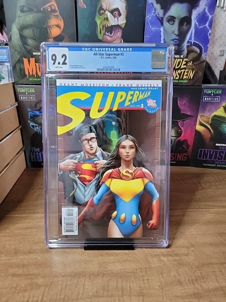 CGC 9.2 All-Star Superman #3 Frank Quitely Cover & Art.