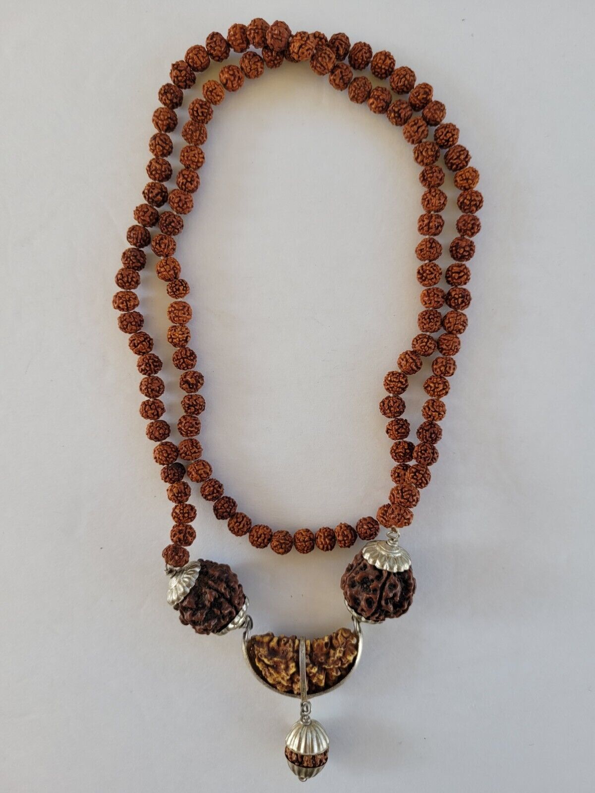 Eka Mukhi Rudraksha Necklace, Prayer Beads, Sacred to Shiva, Yoga Hinduism