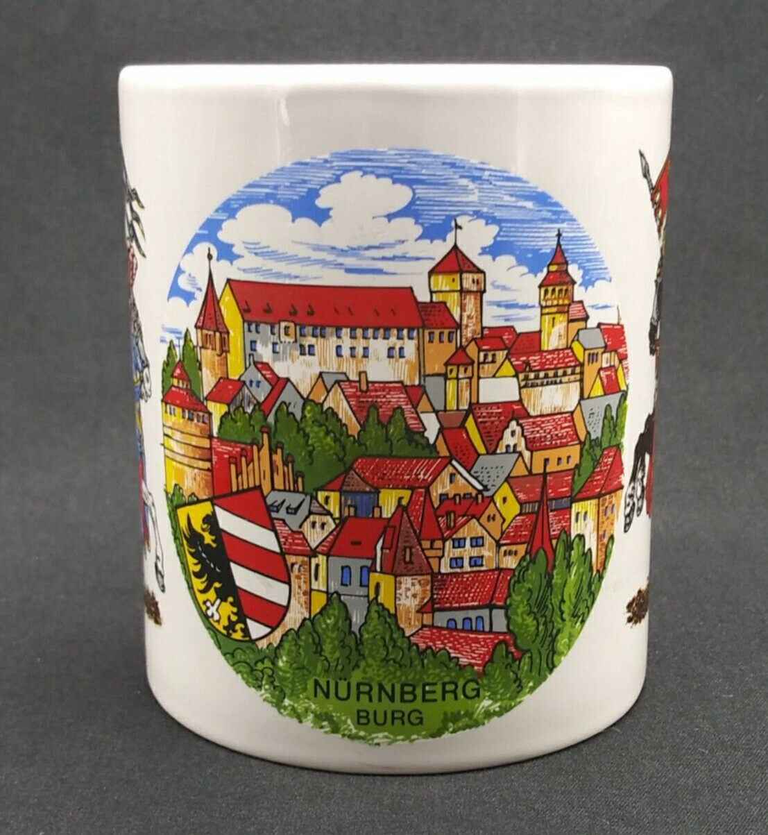 Nurnberg Germany Coffee Mug Cup Knights Armor City Village
