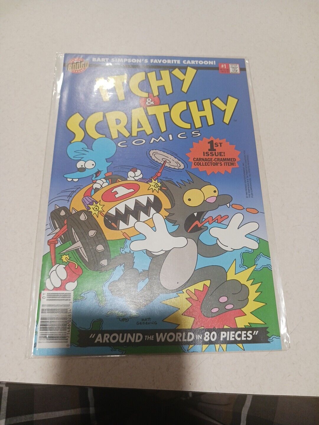 Itchy and Scratchy Comics #1 Simpsons 1993 Bongo Comics 