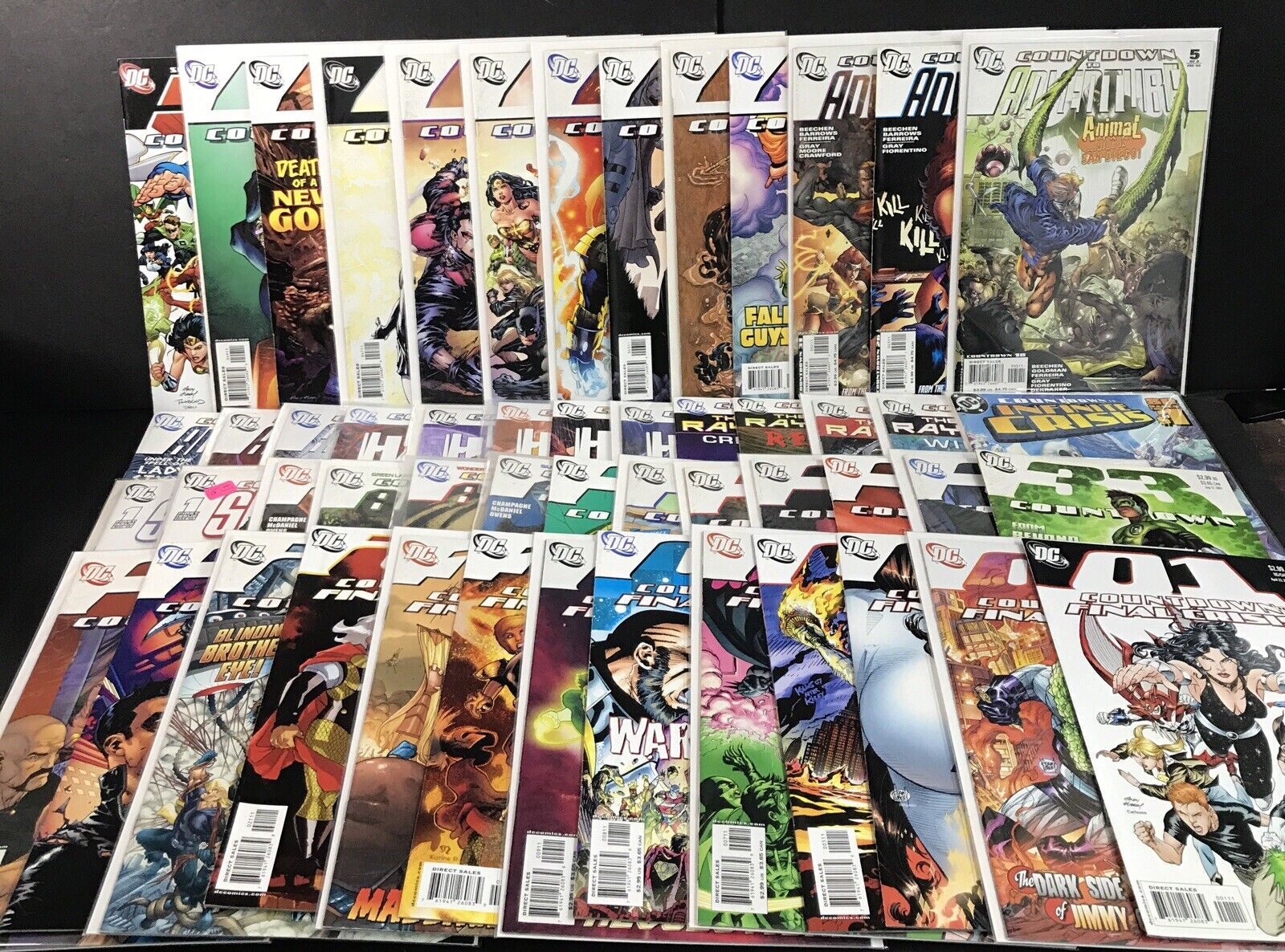 Countdown 52 DC Comic Lot Spans 1-51 & Adventure Lord Havok Ray Palmer Arena +++