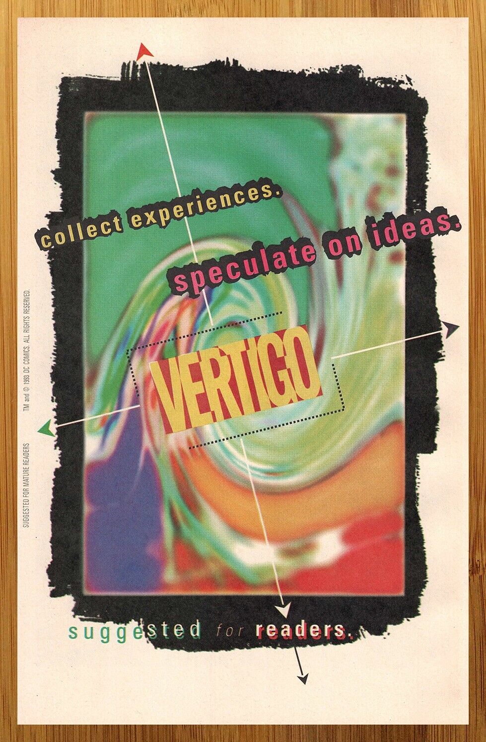 1993 DC/Vertigo Comics Vintage Print Ad/Poster Authentic Retro Promo Pop Art 90s