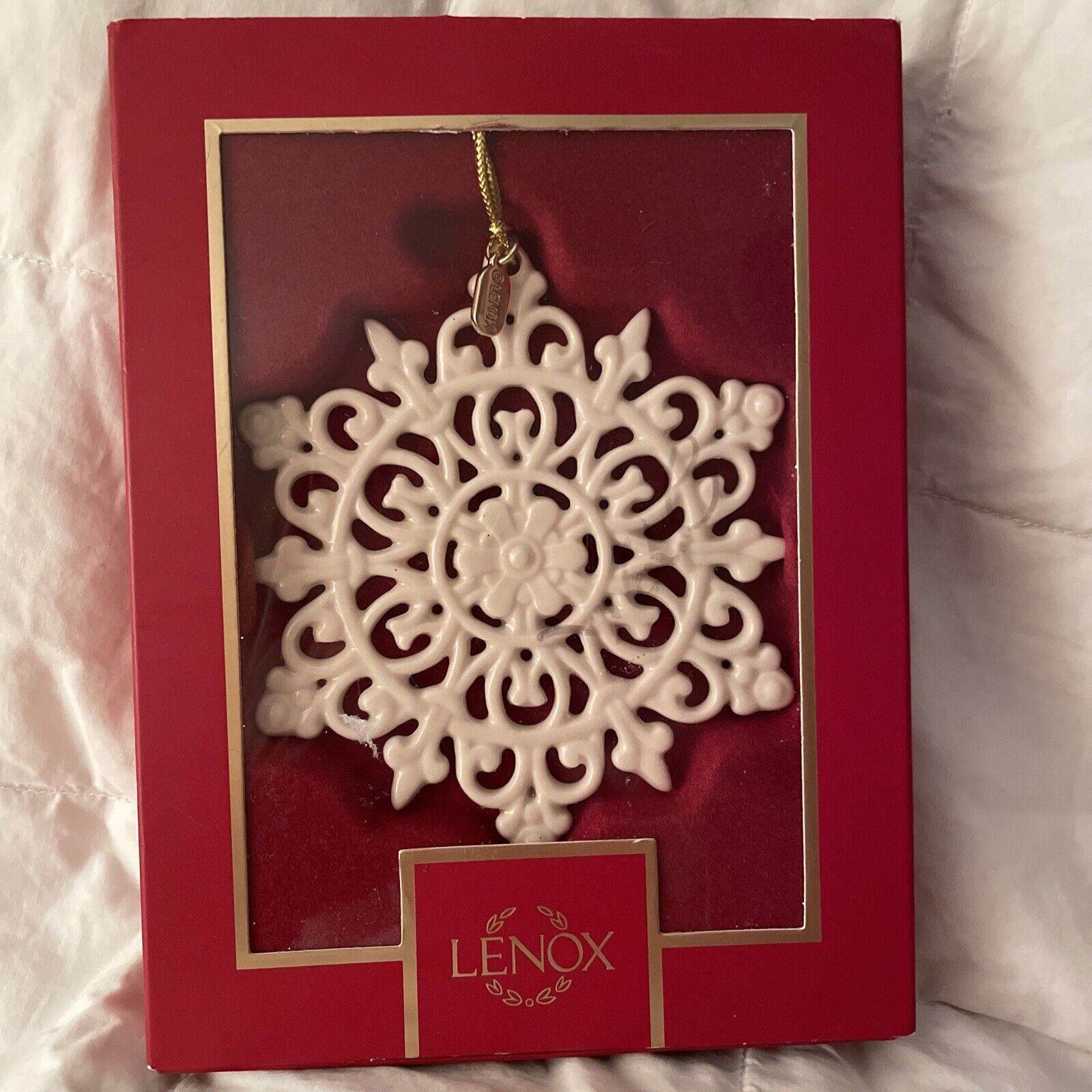Lenox 2023 Snow Fantasies Snowflake Ornament Annual Christmas 4” NIB
