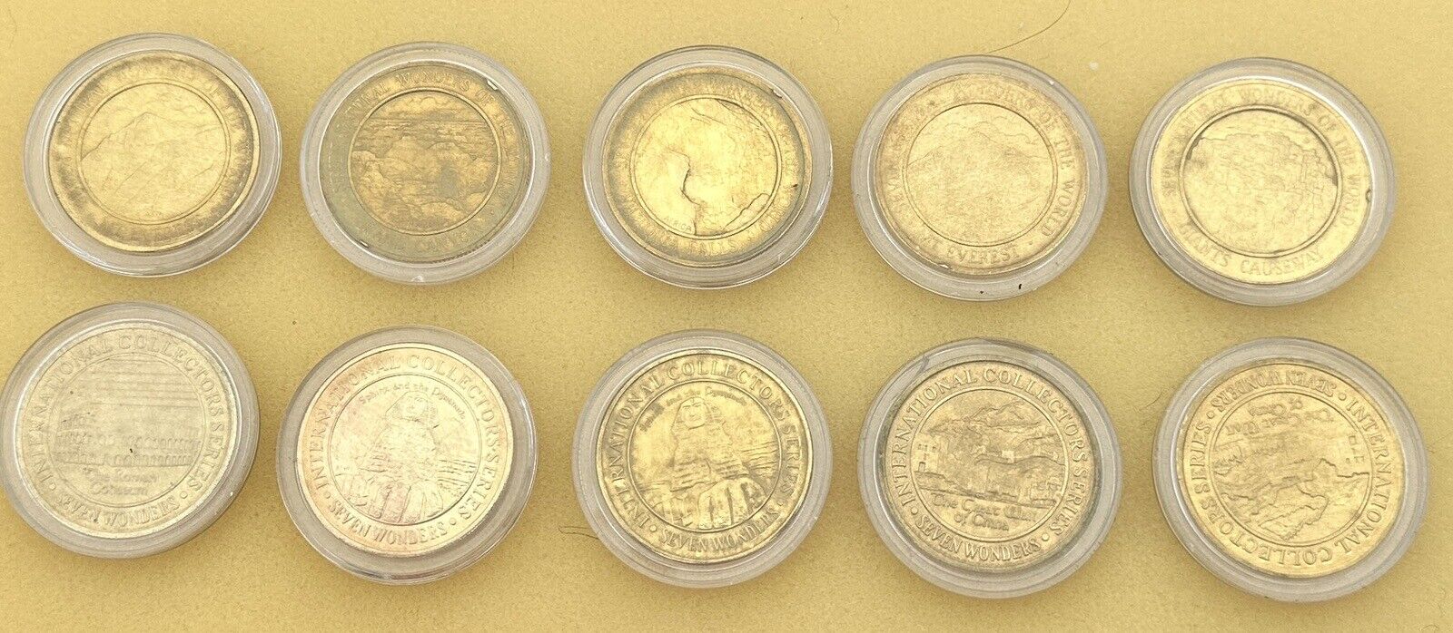 (17) International Collector's Series, Seven Wonders Coin Token Natural Everest+