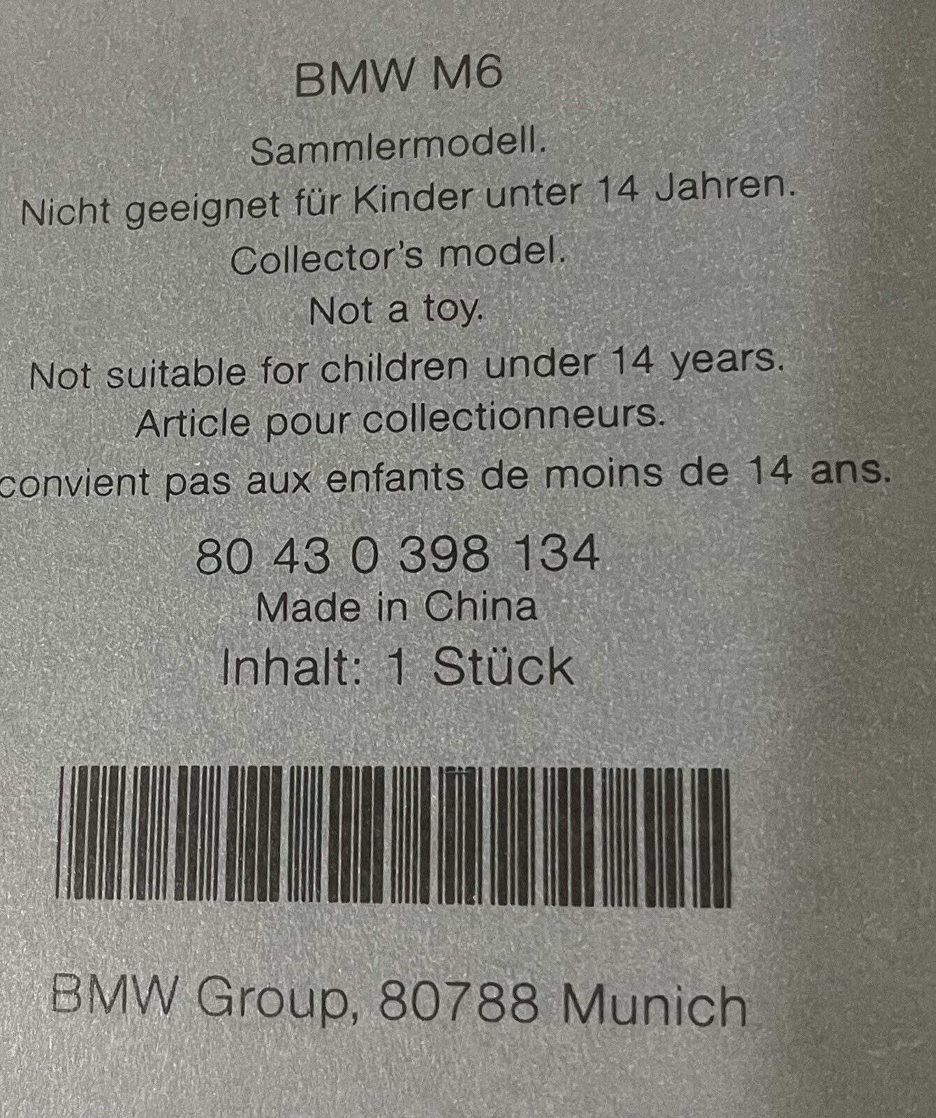 Kyosho BMW M6 Dealer Edition-80430398134 1:18, New Opened Box, Great Detail