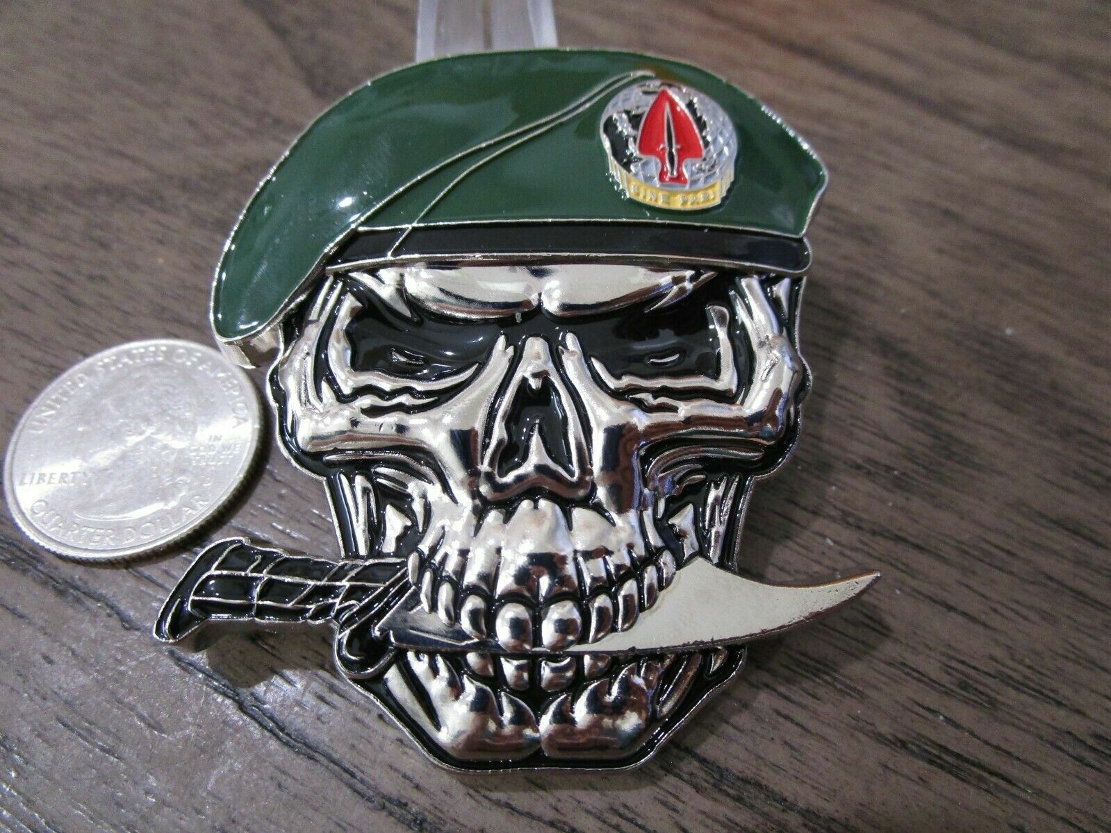 1st Special Forces Delta Force JSOC SFOD-D We Don\'t Exist Skull Challenge Coin