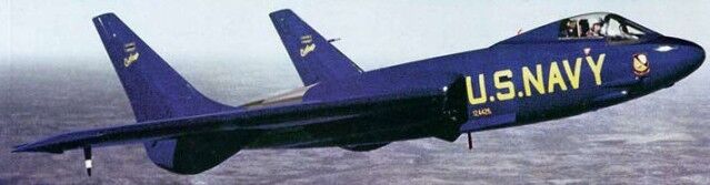 F7U Chance-Vought Cutlass Fighter Airplane Mahogany Kiln Dry Wood Model Small