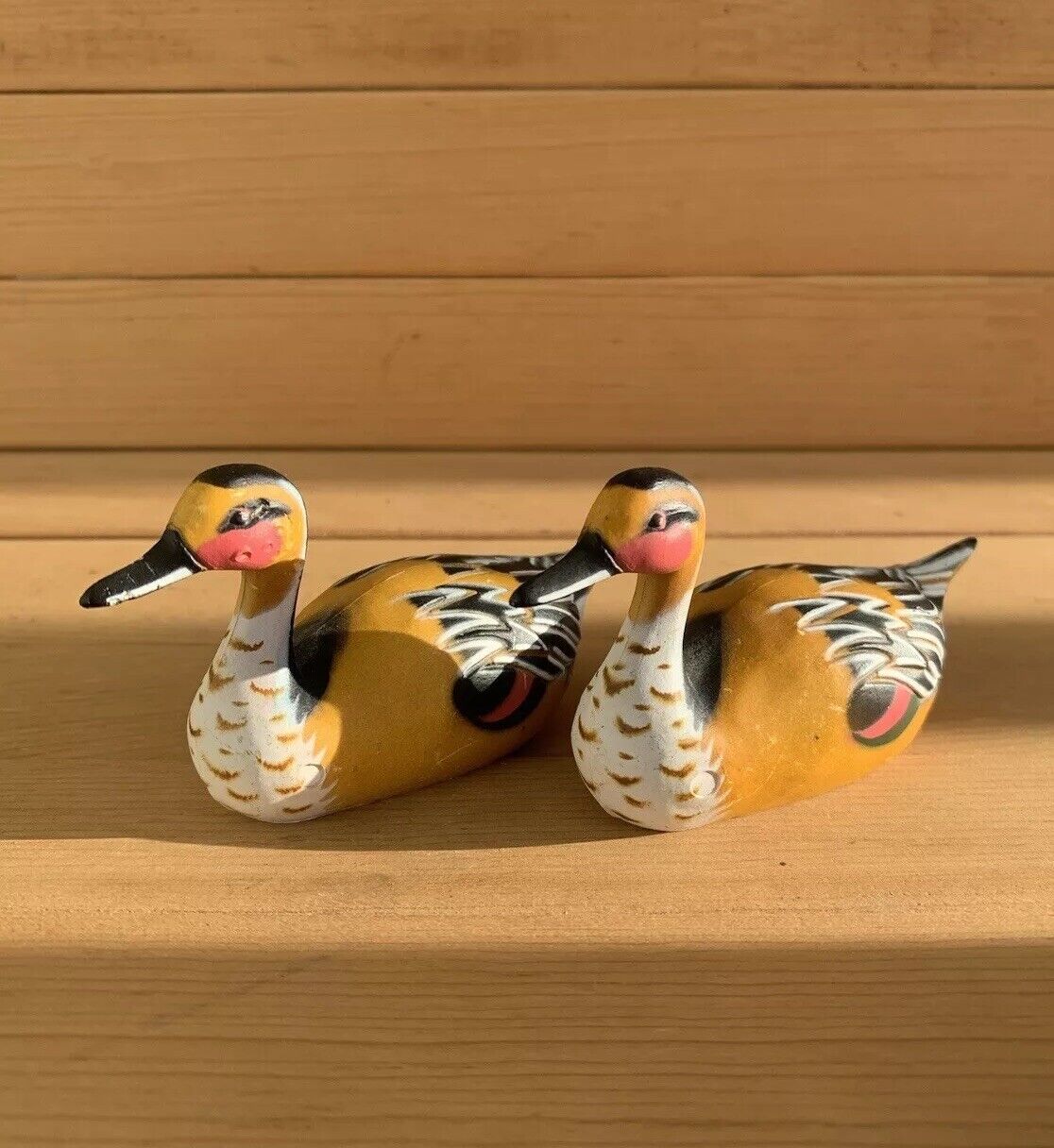 Vintage Mallard Duck Collectable Figurine Brown 3\