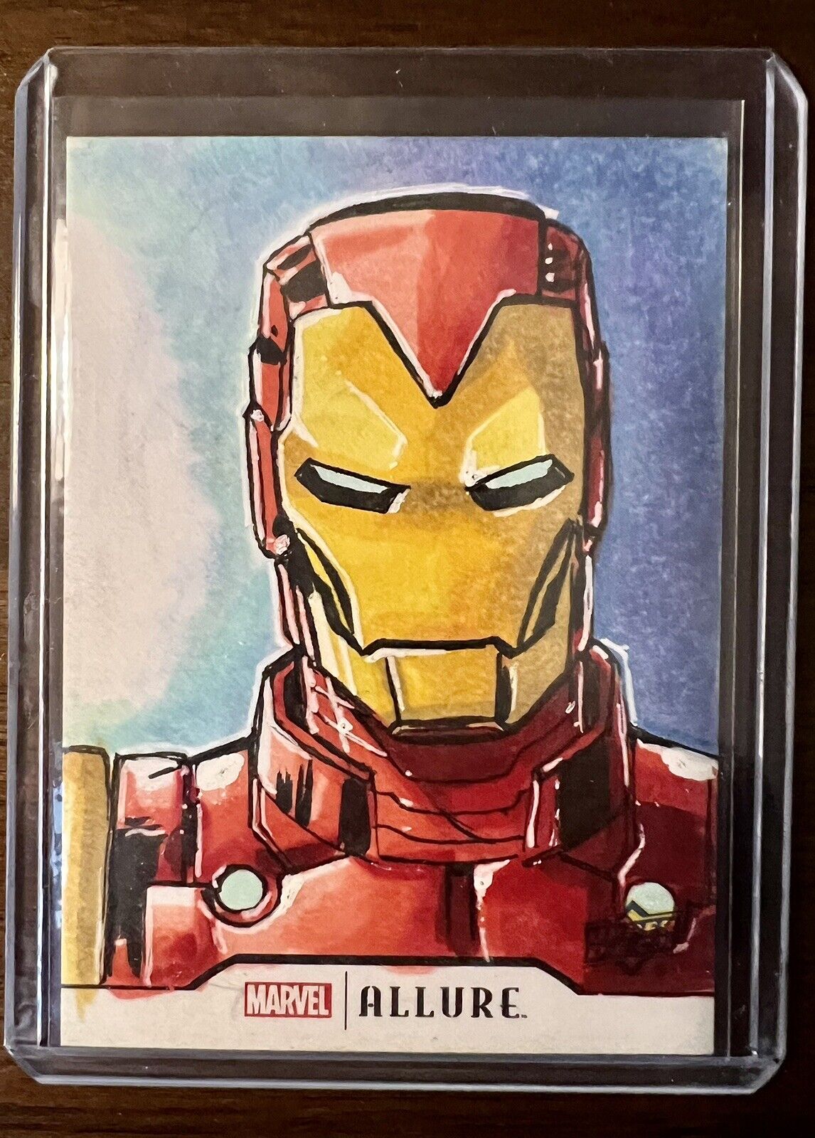 2022 Upper Deck Marvel Allure Iron Man 1/1 Sketch Card by Matthew Lopez