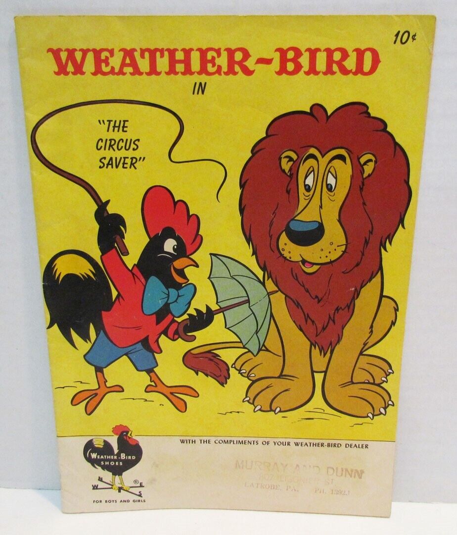 WEATHER-BIRD IN THE CIRCUS SAVER #1 SHOES PREMIUM COMIC BOOK 1958 LATROBE, PA