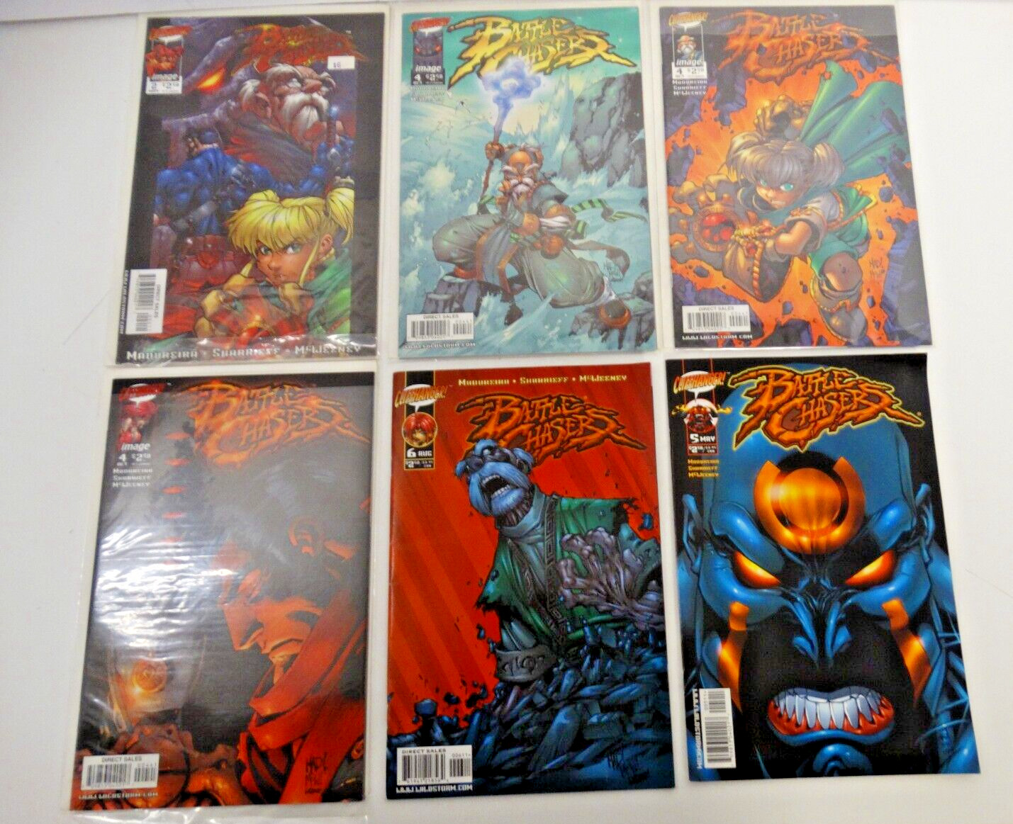 Battle Chasers Comic Book Lot of 6, Cliffhanger, Image