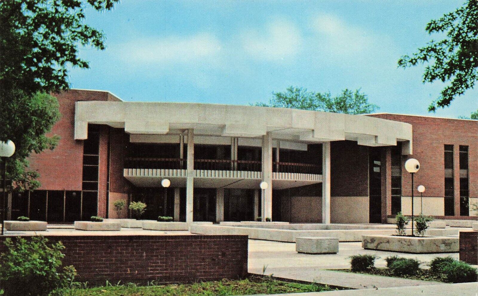 Postcard Marshall University Memorial Center Huntington West Virginia