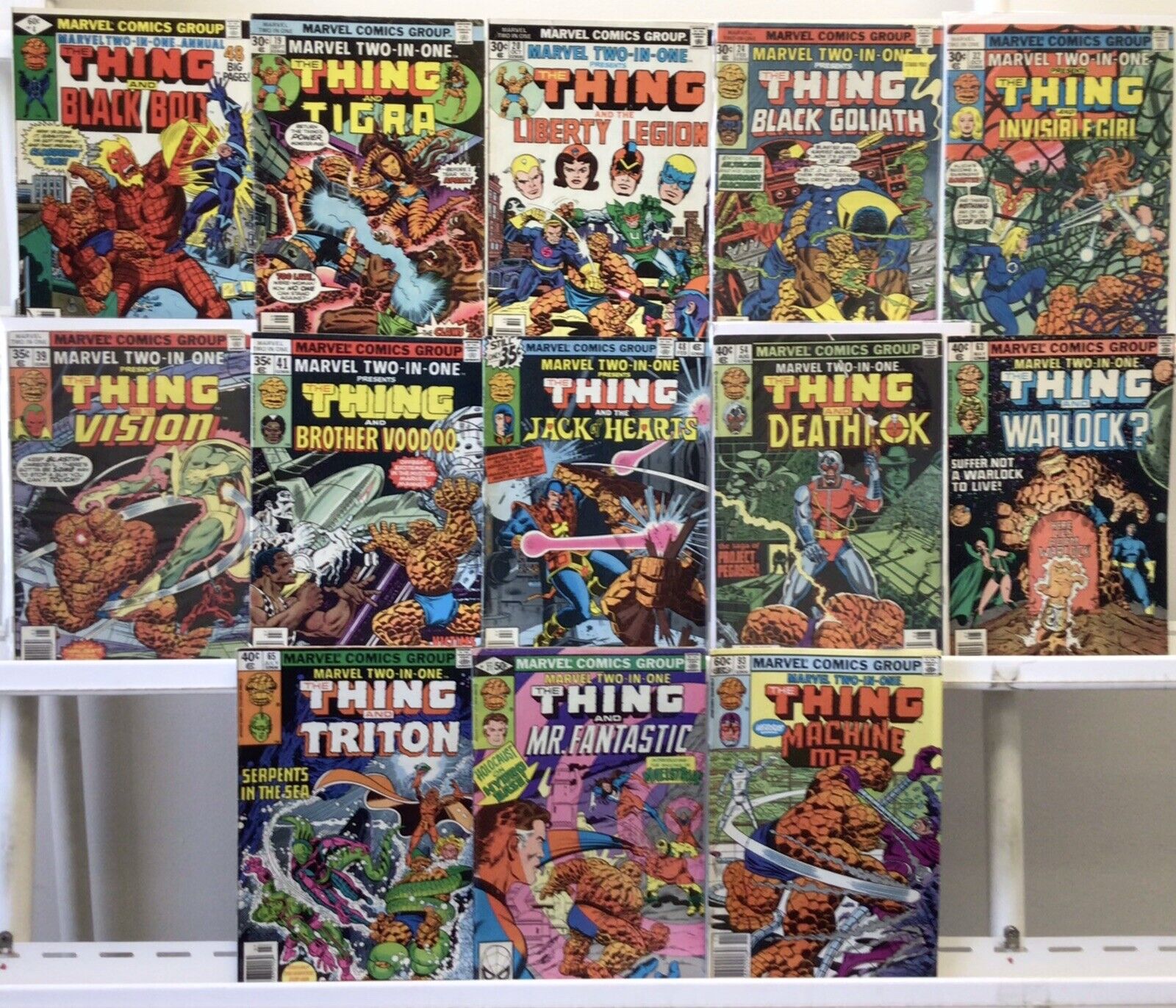 Marvel Comics - Marvel Two-In-One The Thing - Comic Book Lot of 13