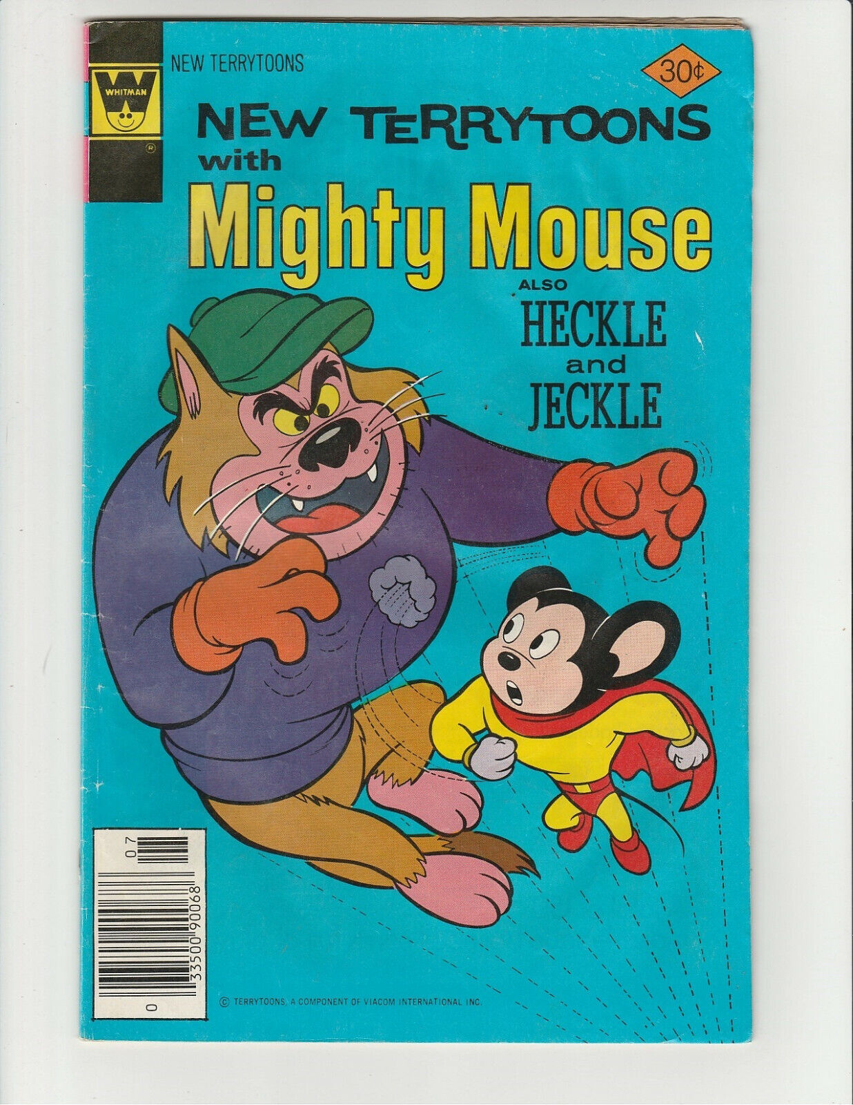 New Terry Tunes Mighty Mouse #45 (1977) Whitman Comic Book 3.5 Very Good- (VG-)
