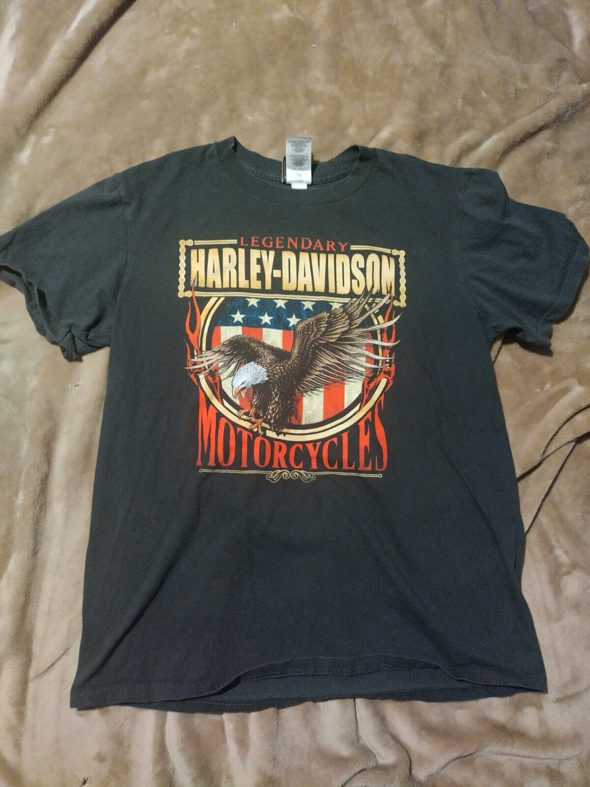 Rare Legendary Harley-Davidson Gettysburg battlefield tshirt Womens XL
