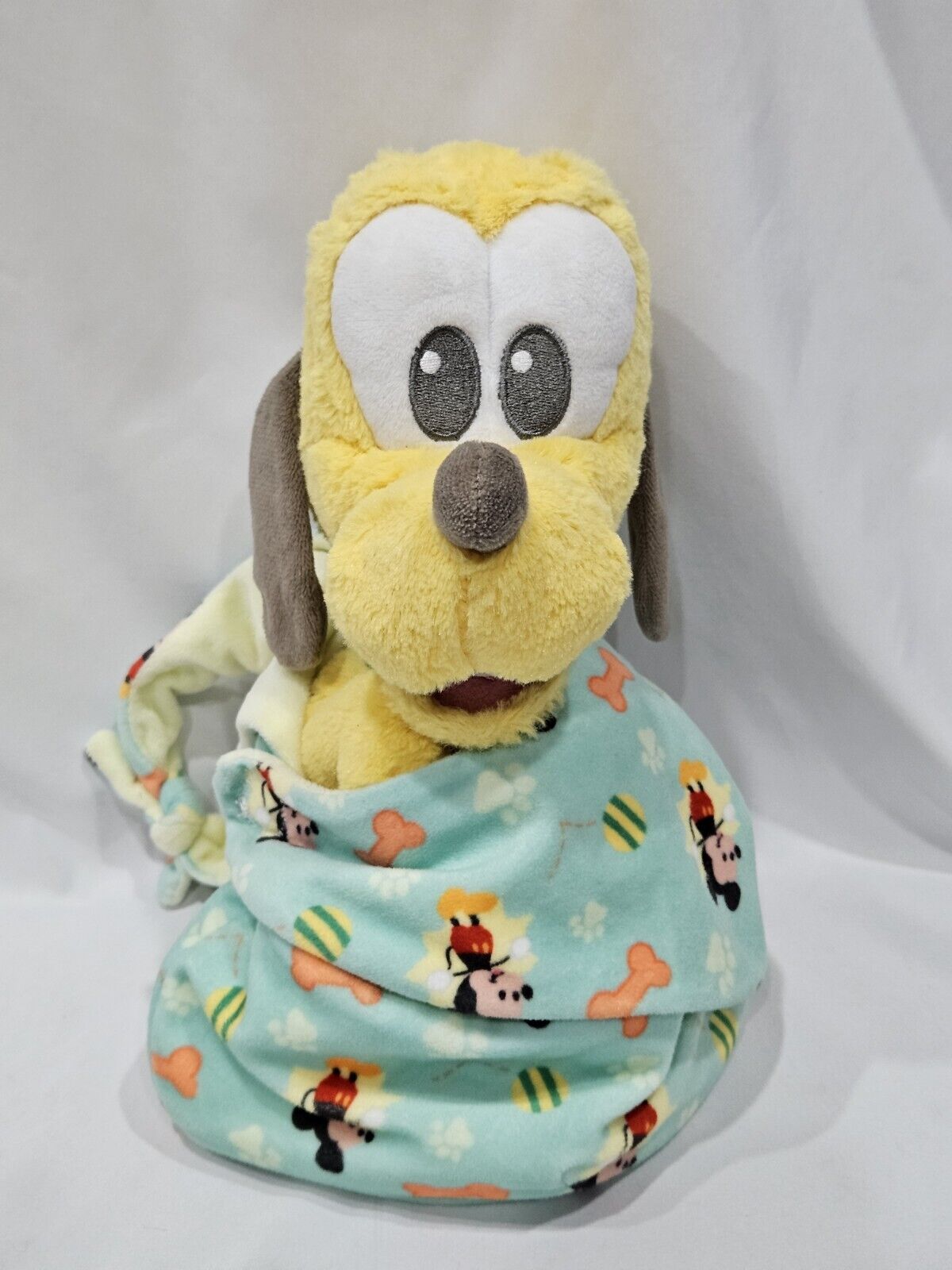 Disney Parks - Disney Babies Baby Pluto Plush With Pouch Blanket