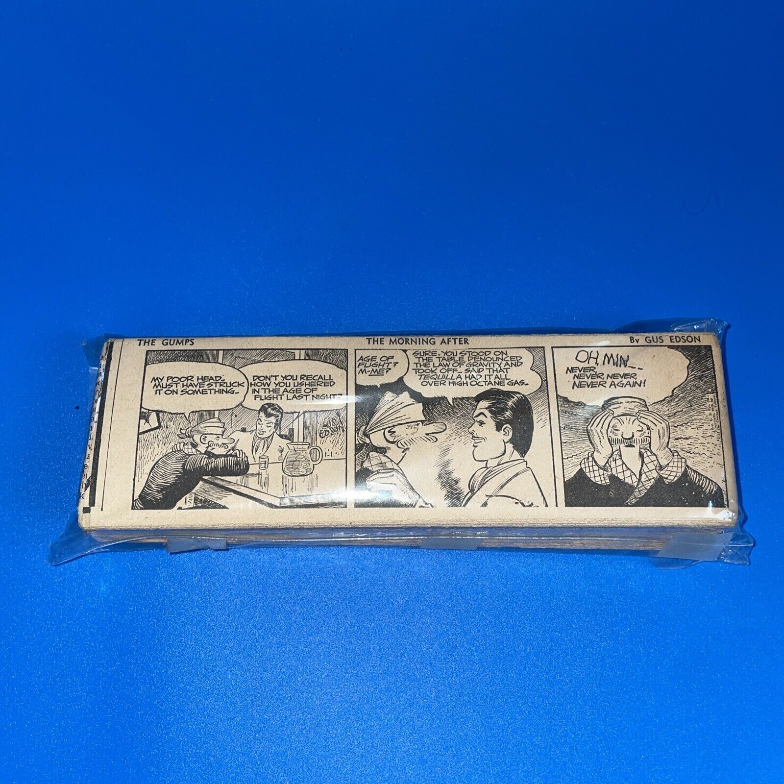 1946 The Gumps Comic Strip Near Complete 8x2.5” MRG4