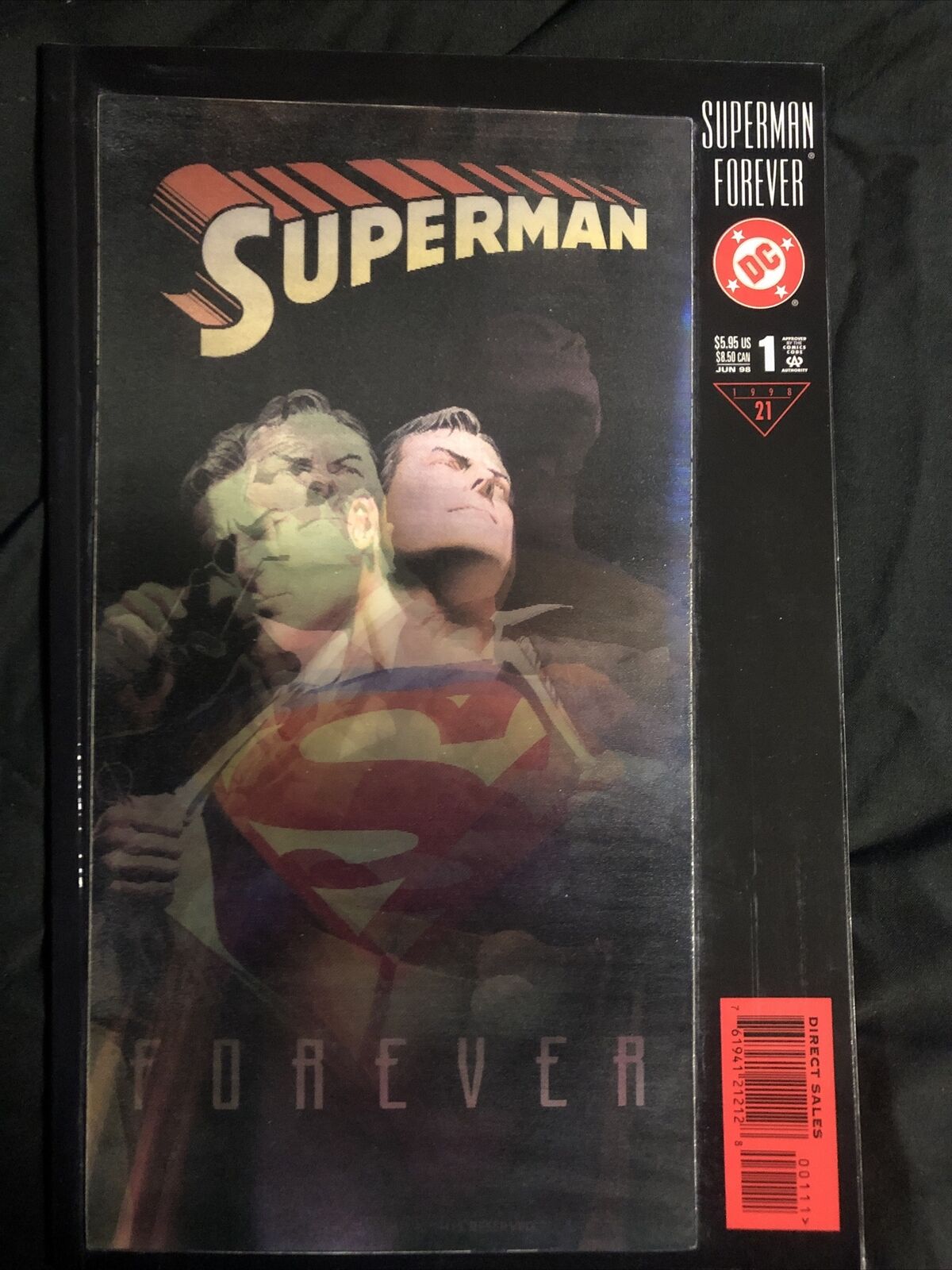 Superman Forever #1 Alex Ross Lenticular Cover Direct Sales DC Comics 1998