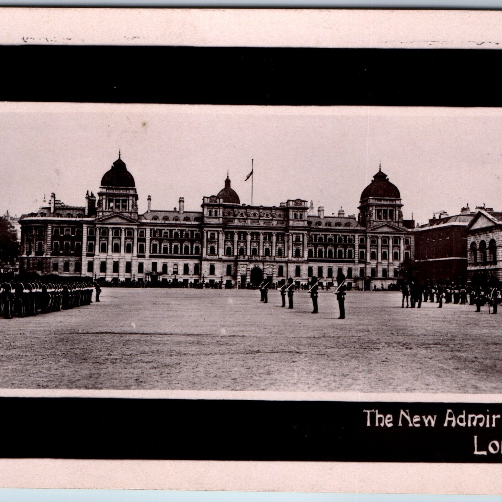1908 Whitehall, London, England RPPC The New Admiralty Building Real Photo A75