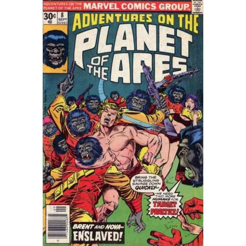 Adventures on the Planet of the Apes #8 in F minus condition. Marvel comics [i^