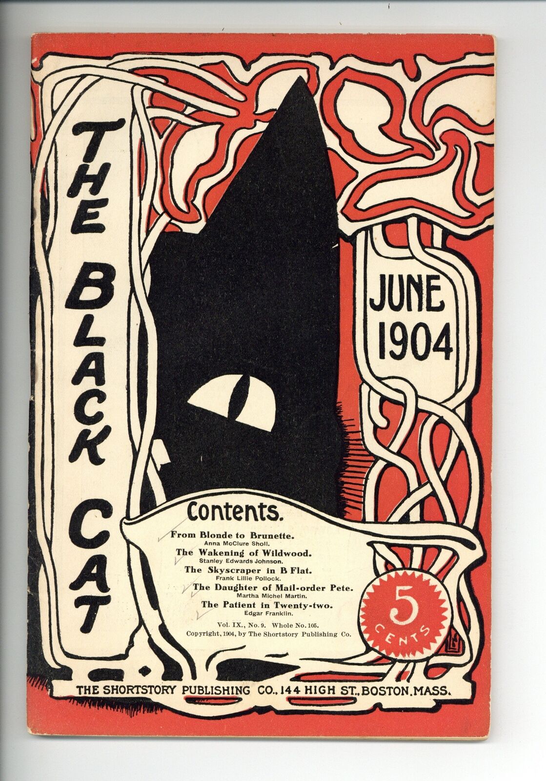 Black Cat Jun 1904 Vol. 9 #9 VG