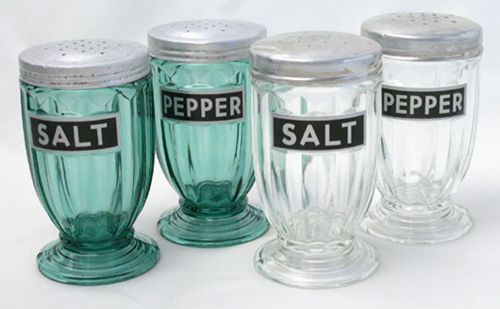  --- Jennyware SALT & PEPPER Reproduction Kitchen Labels 2 PAIR --- 