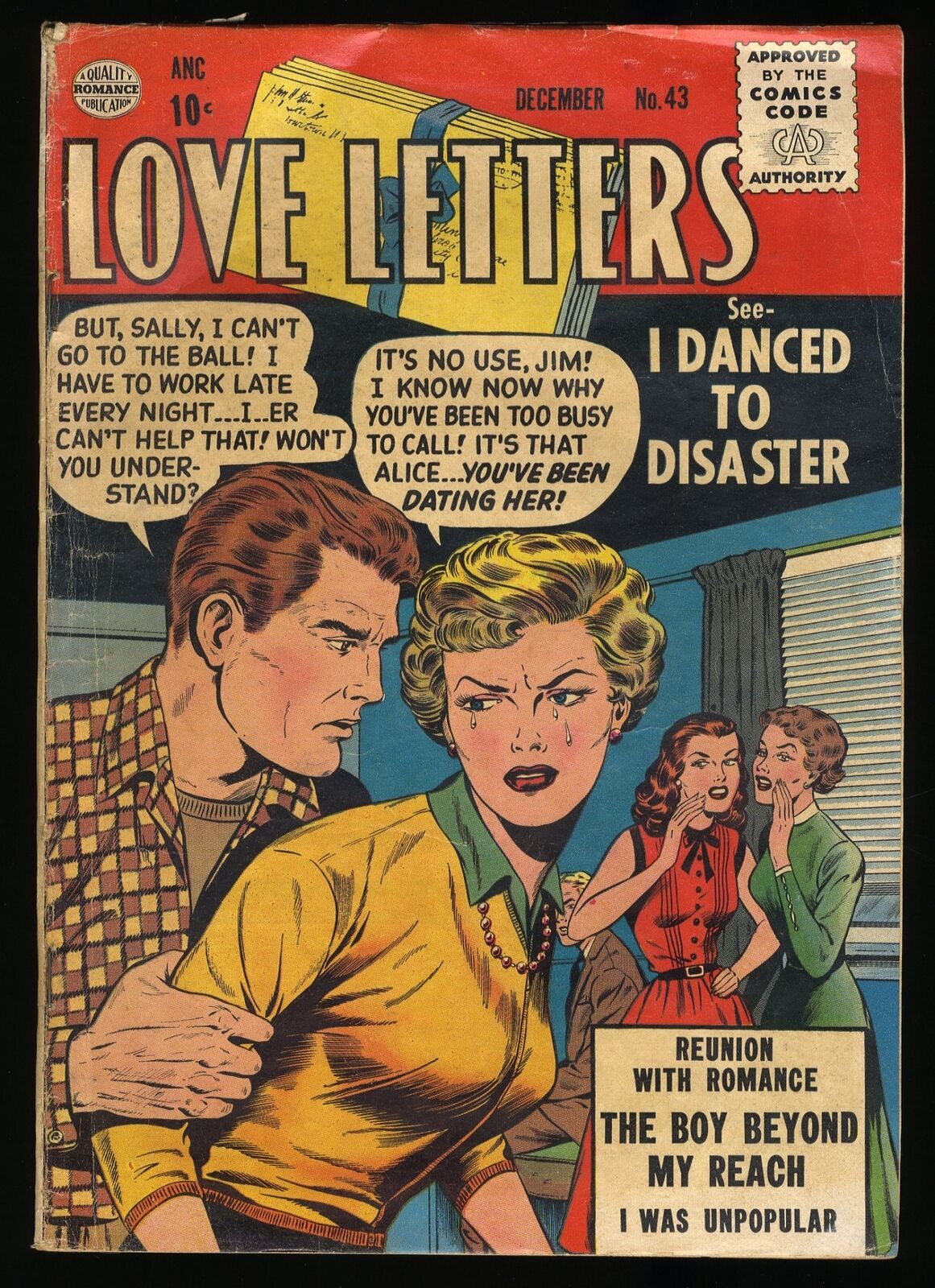 Love Letters #43 GD+ 2.5 Reunion with Romance Golden Age  Quality Comics Group