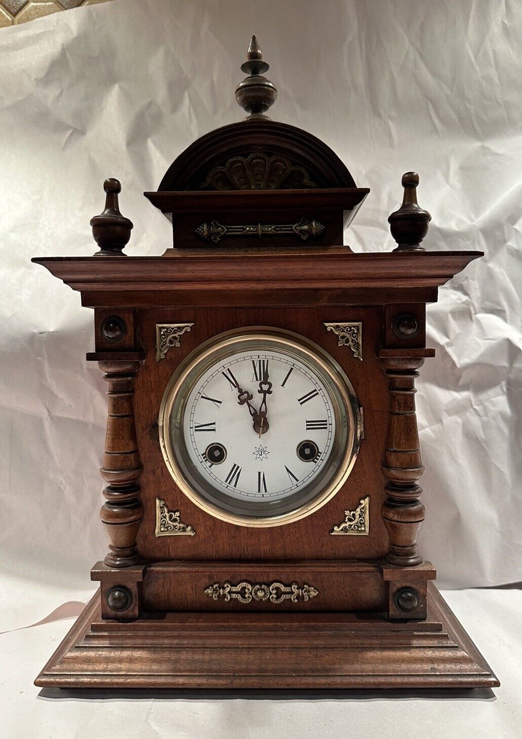 Antique Junghans German  Bracket Style Mantel Clock
