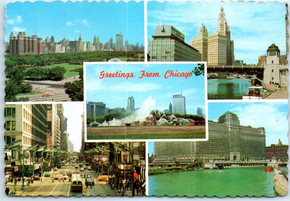 Postcard - Greetings from Chicago, Illinois