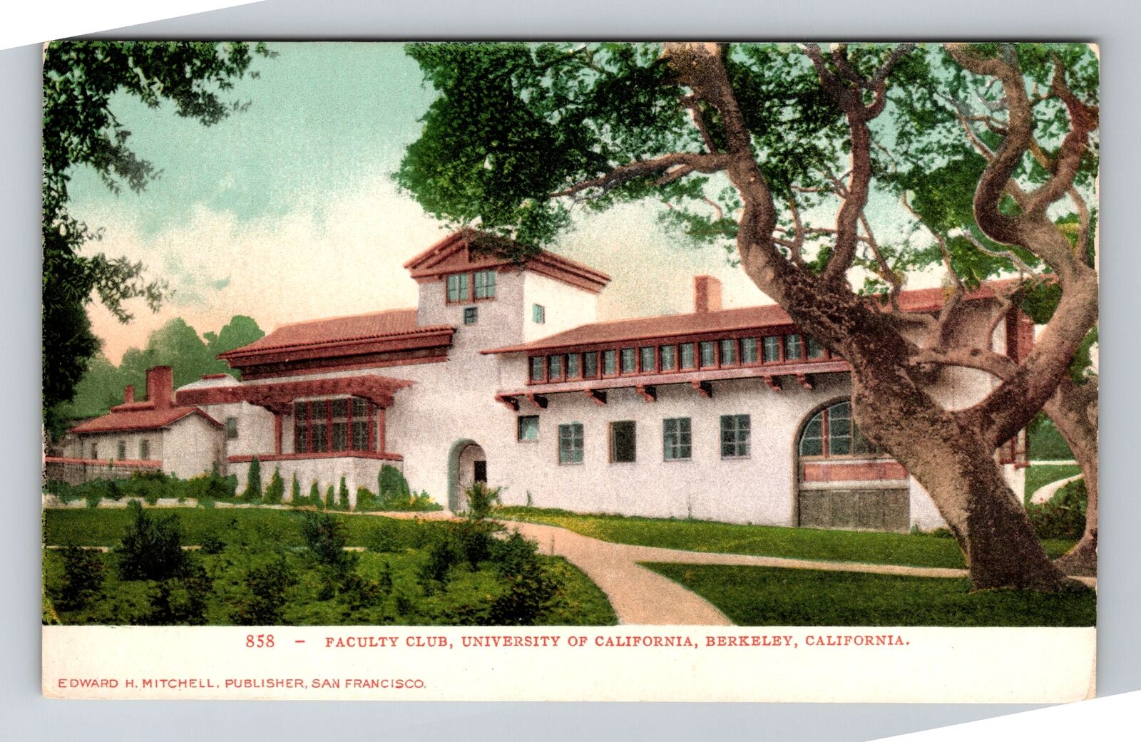 Berkeley CA-California, University of California Faculty Club, Vintage Postcard