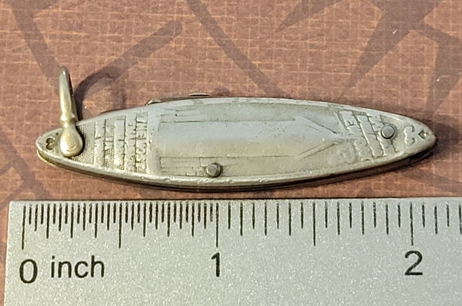 D PERES Knife Solingen Germany Antique Mini Folder Sculpted Aluminum Handles