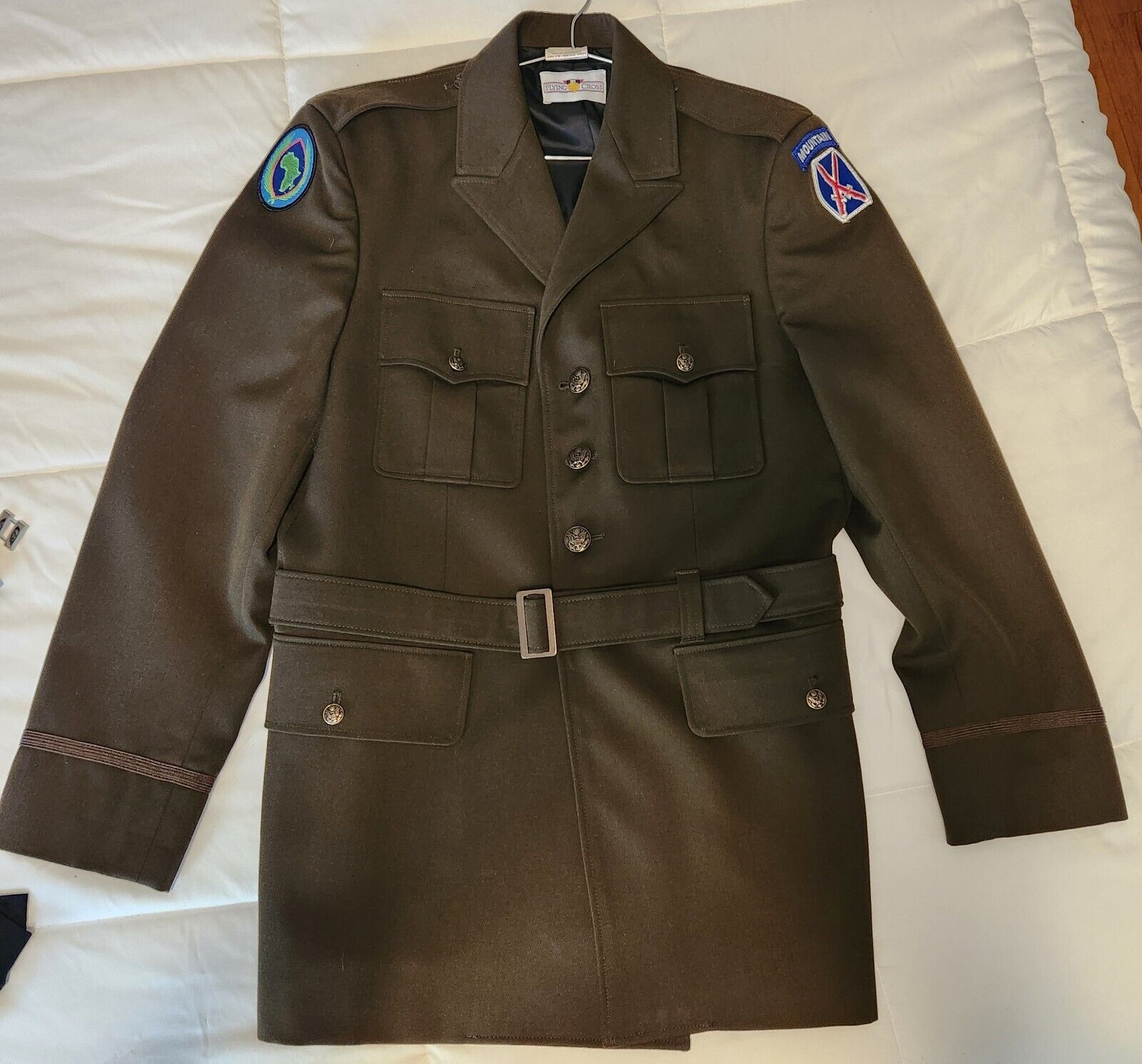 Male Army Green Service Uniform AGSU Coat Jacket 42 Regular Classic Used
