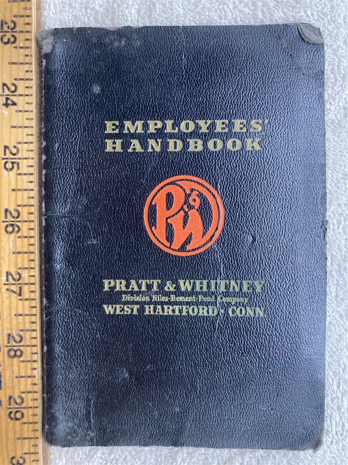 1940s 1950s ? Employees Handbook Pratt & Whitney West Hartford CT Vintage