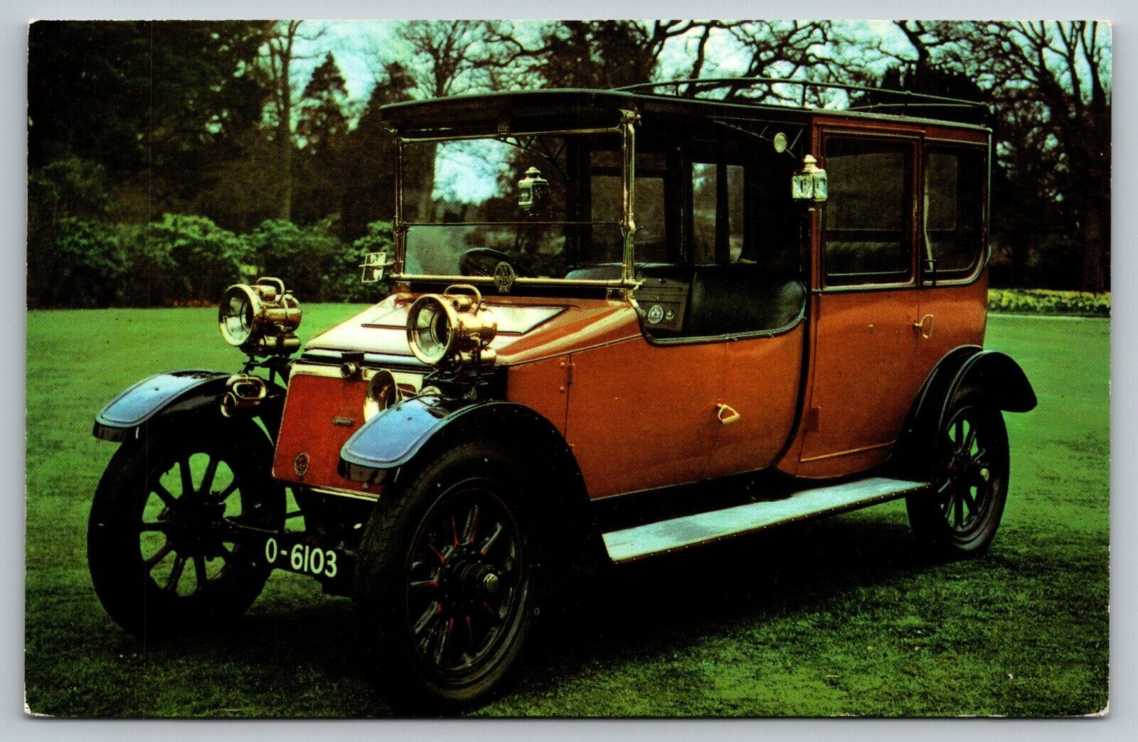 Vintage Automobile Car Postcard -1910 28 HP Lanchester