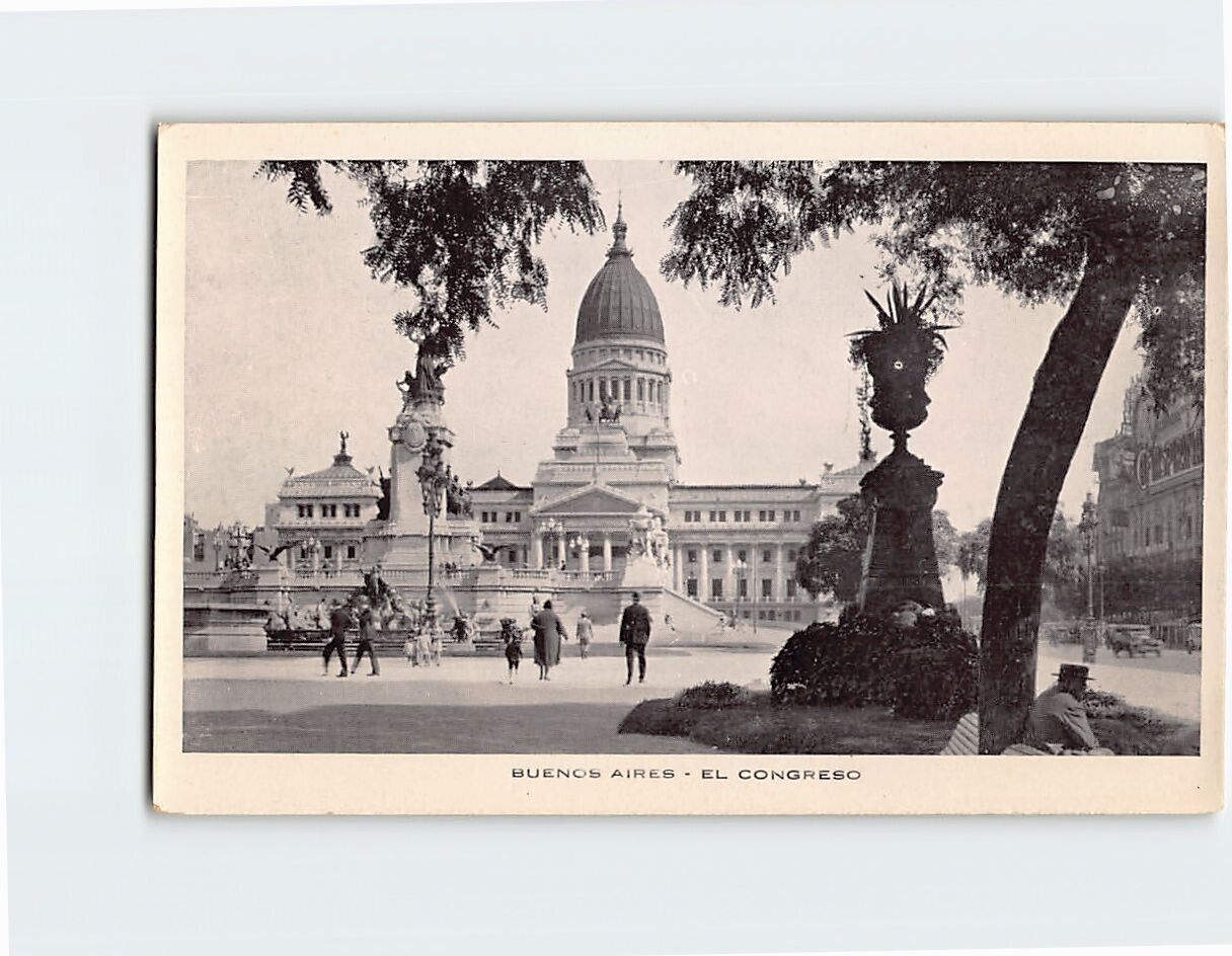 Postcard El Congreso Buenos Aires Argentina